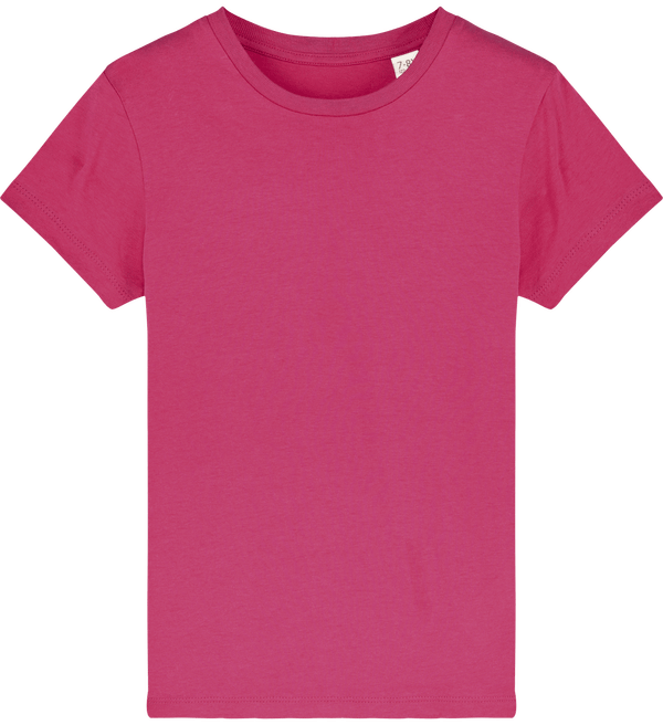 Tee shirt enfant bio stanley mini creator face Raspberry