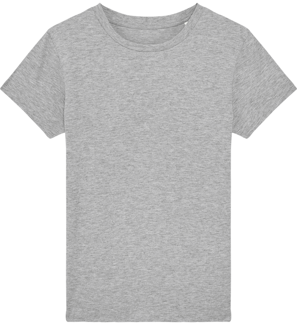 Tee shirt enfant bio stanley mini creator face Heather Grey