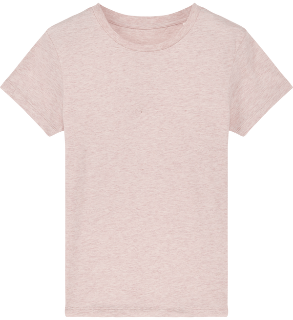 Tee shirt enfant bio stanley mini creator face Cream Heather Pink