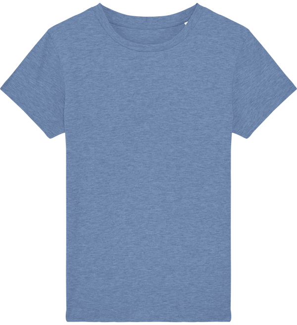 Tee shirt enfant bio stanley mini creator face Mid Heather Blue