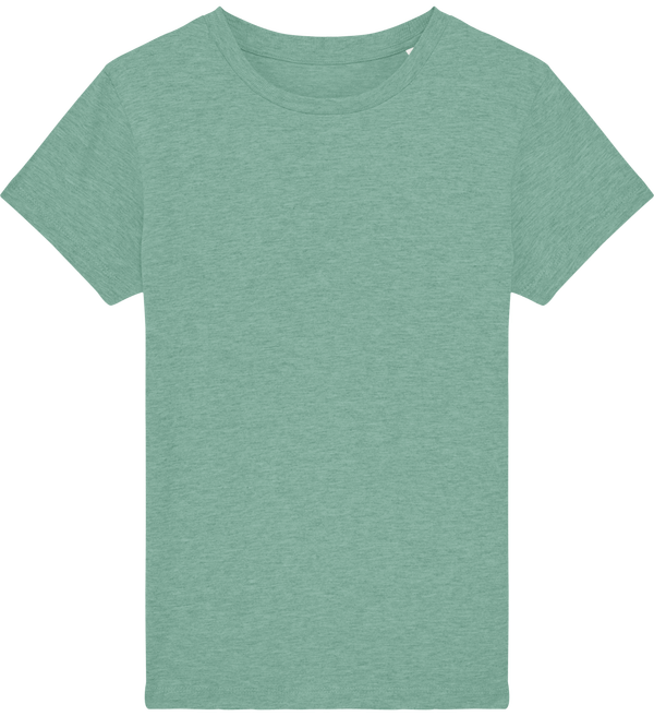 Tee shirt enfant bio stanley mini creator face Mid Heather Green