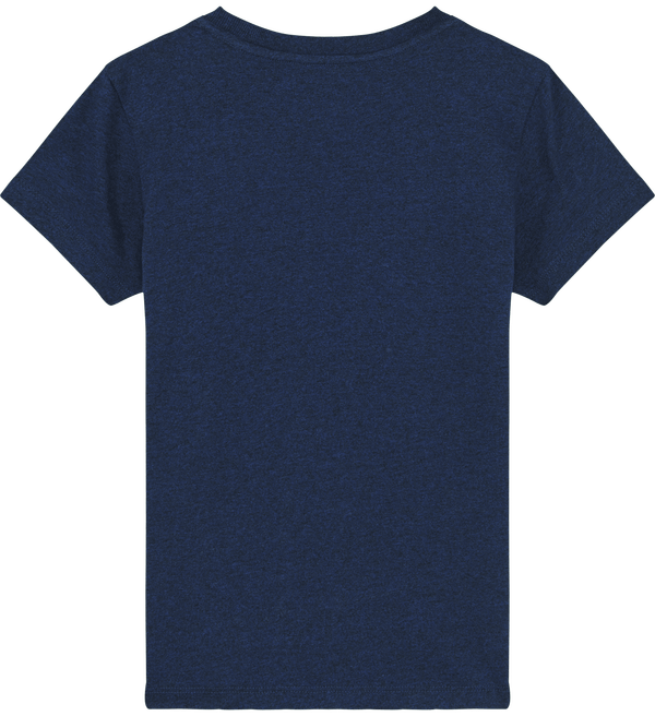 Tee shirt enfant bio stanley mini creator dos Black Heather Blue