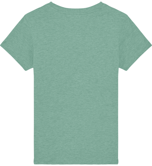 Tee shirt enfant bio stanley mini creator dos Mid Heather Green