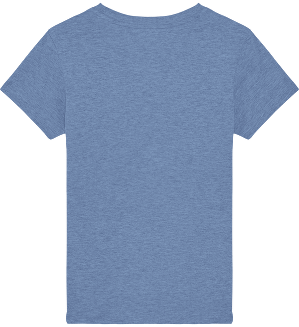 Tee shirt enfant bio stanley mini creator dos Mid Heather Blue