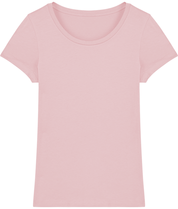 Tee shirt femme bio stella lover face Cotton Pink