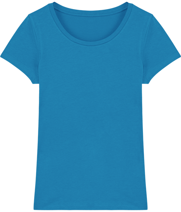 Tee shirt femme bio stella lover face Azur