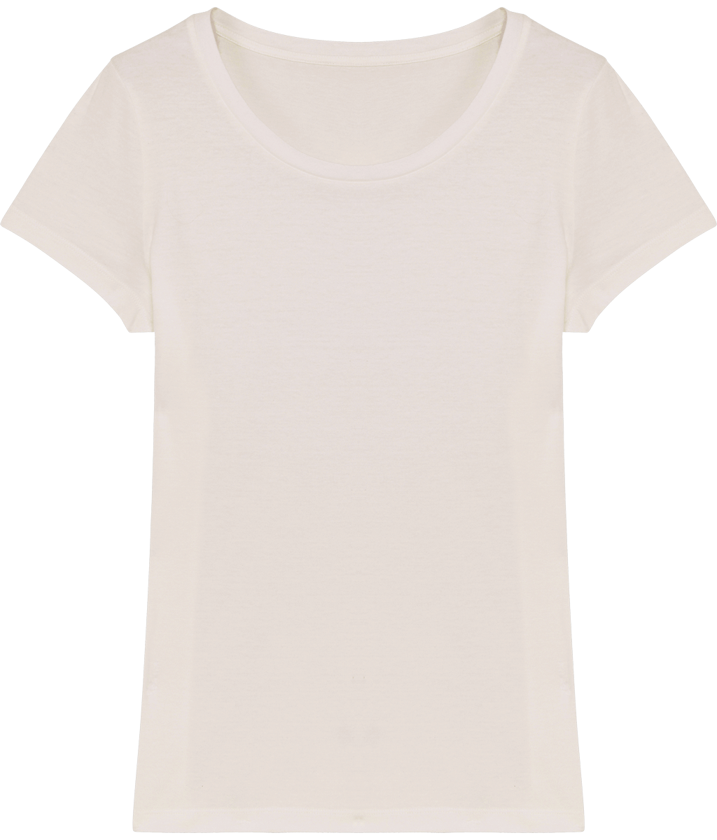 Tee shirt femme bio stella lover face Off White