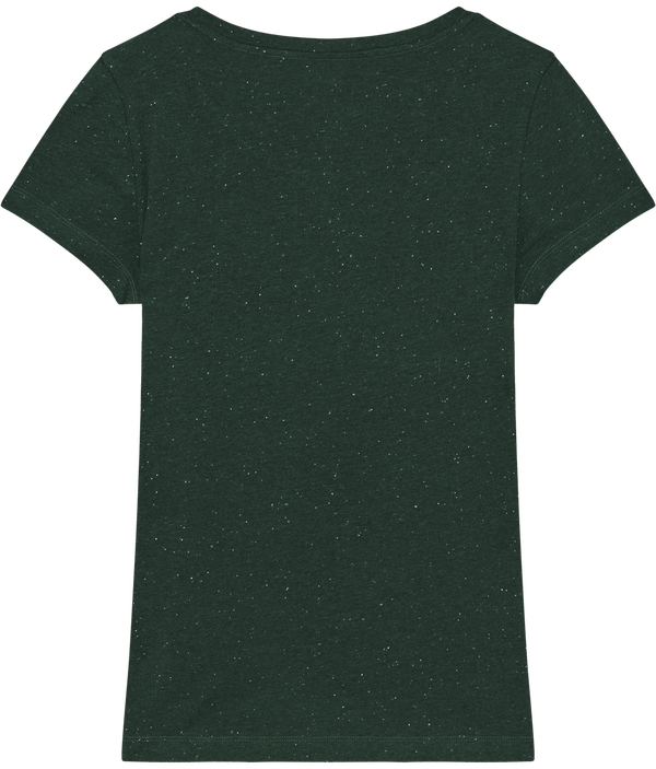 Tee shirt femme bio stella lover dos Heather Scarab Green