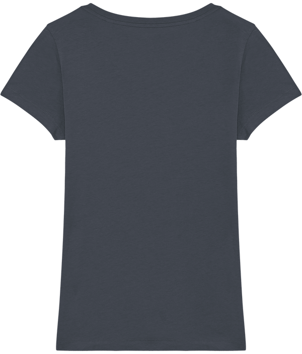 Tee shirt femme bio stella lover dos India Ink Grey