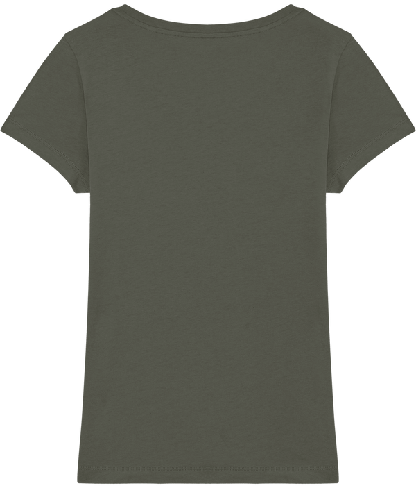 Tee shirt femme bio stella lover dos Khaki