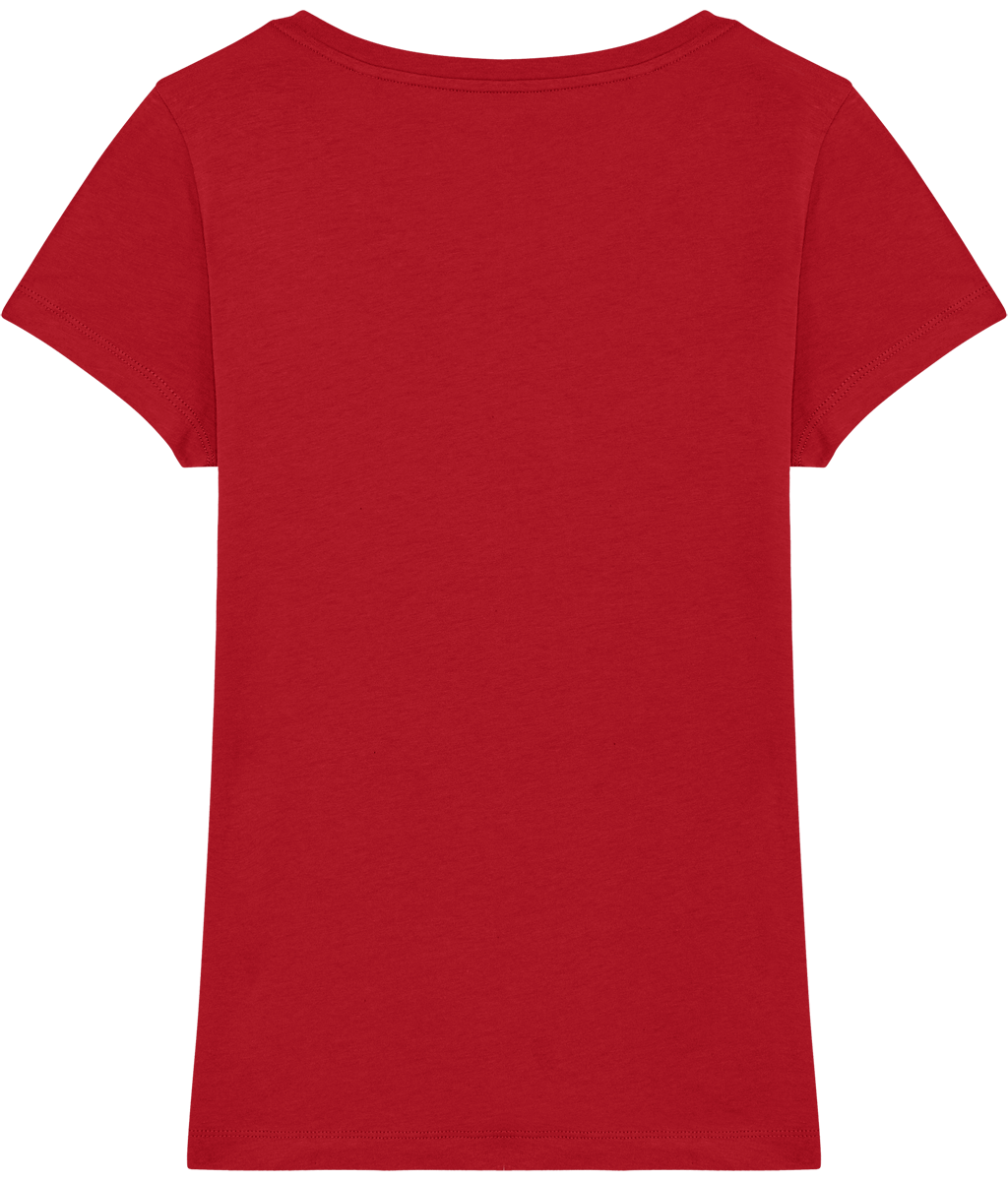 Tee shirt femme bio stella lover dos Red