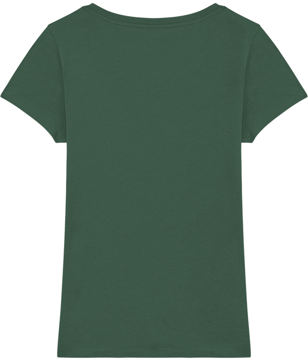 Tee shirt femme bio stella lover dos Bottle Green