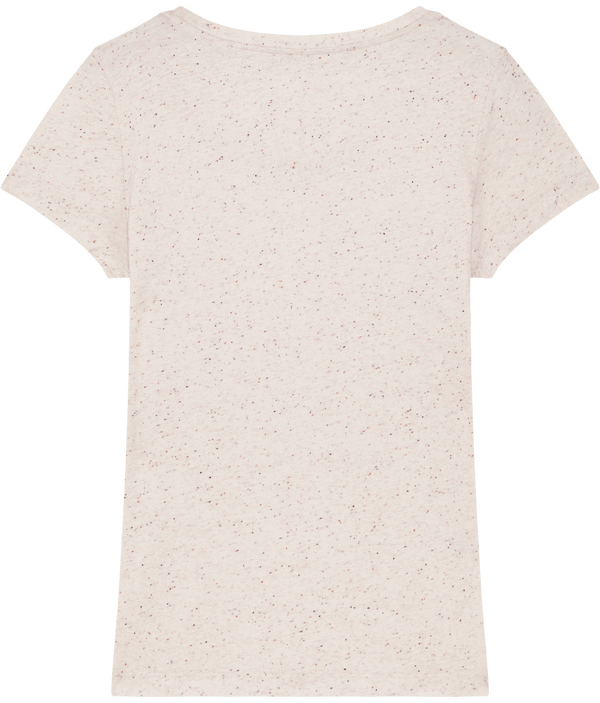 Tee shirt femme bio stella lover dos Ecru Neppy Mandarine