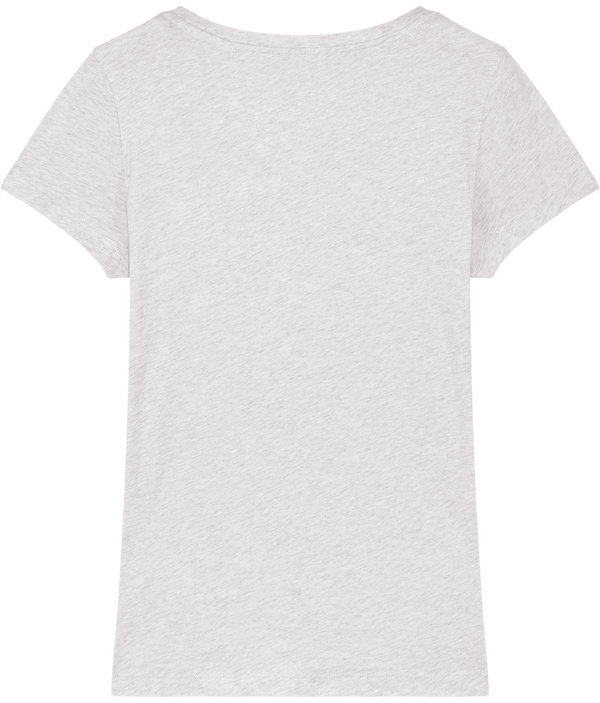 Tee shirt femme bio stella lover dos Cream Heather Grey