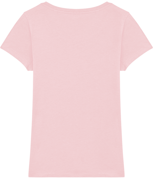 Tee shirt femme bio stella lover dos Cotton Pink