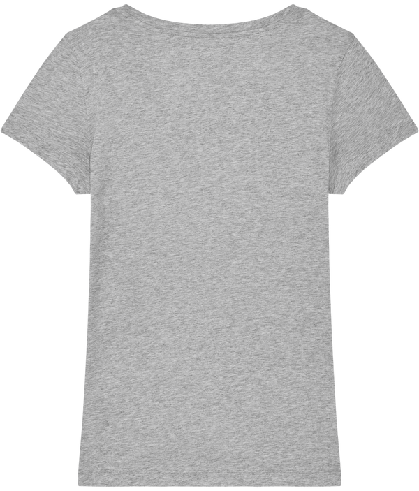 Tee shirt femme bio stella lover dos Heather Grey