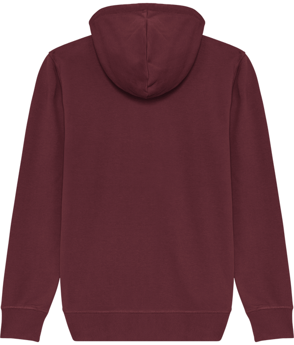 Sweat shirt zippe unisexe stanley connector dos Burgundy