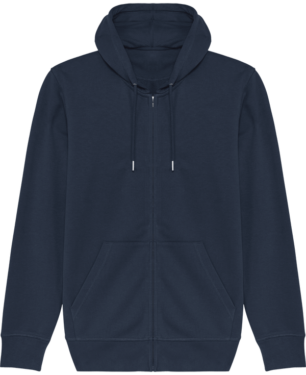 Sweat shirt zippe unisexe stanley connector face French Navy