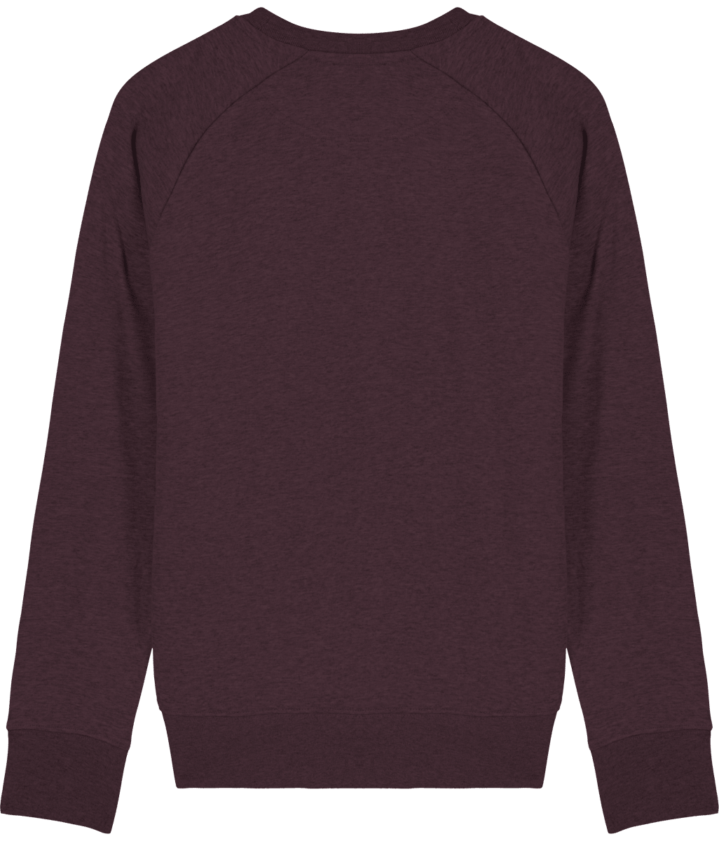 Sweat shirt col rond homme stanley stroller dos Heather Grape Red