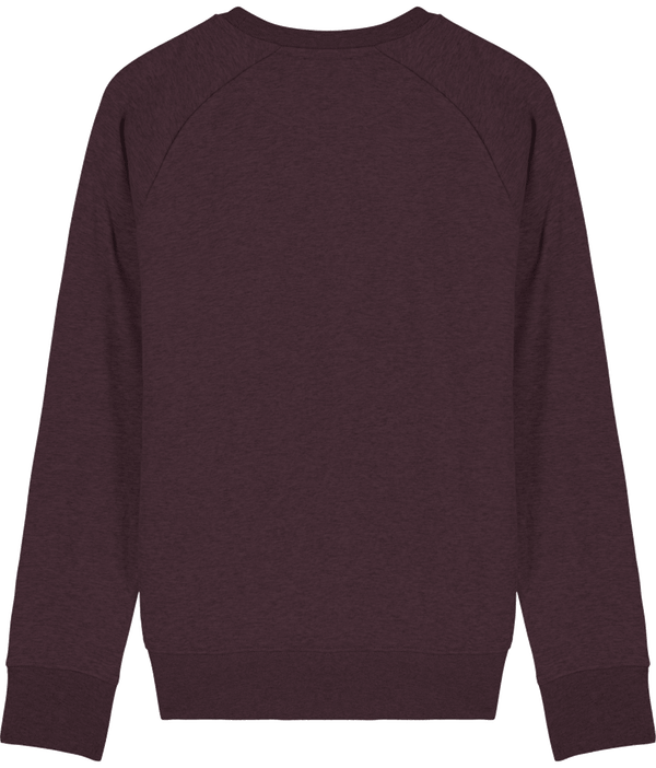 Sweat shirt col rond homme stanley stroller dos Heather Grape Red