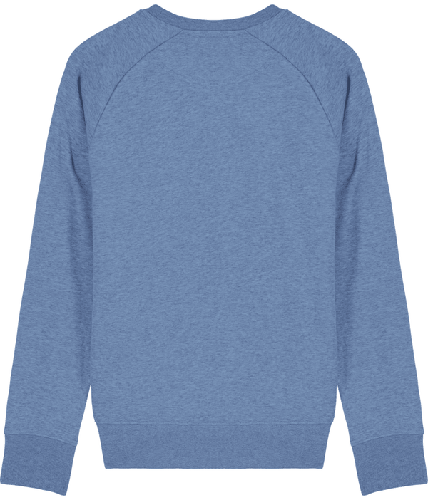 Sweat shirt col rond homme stanley stroller dos Mid Heather Blue