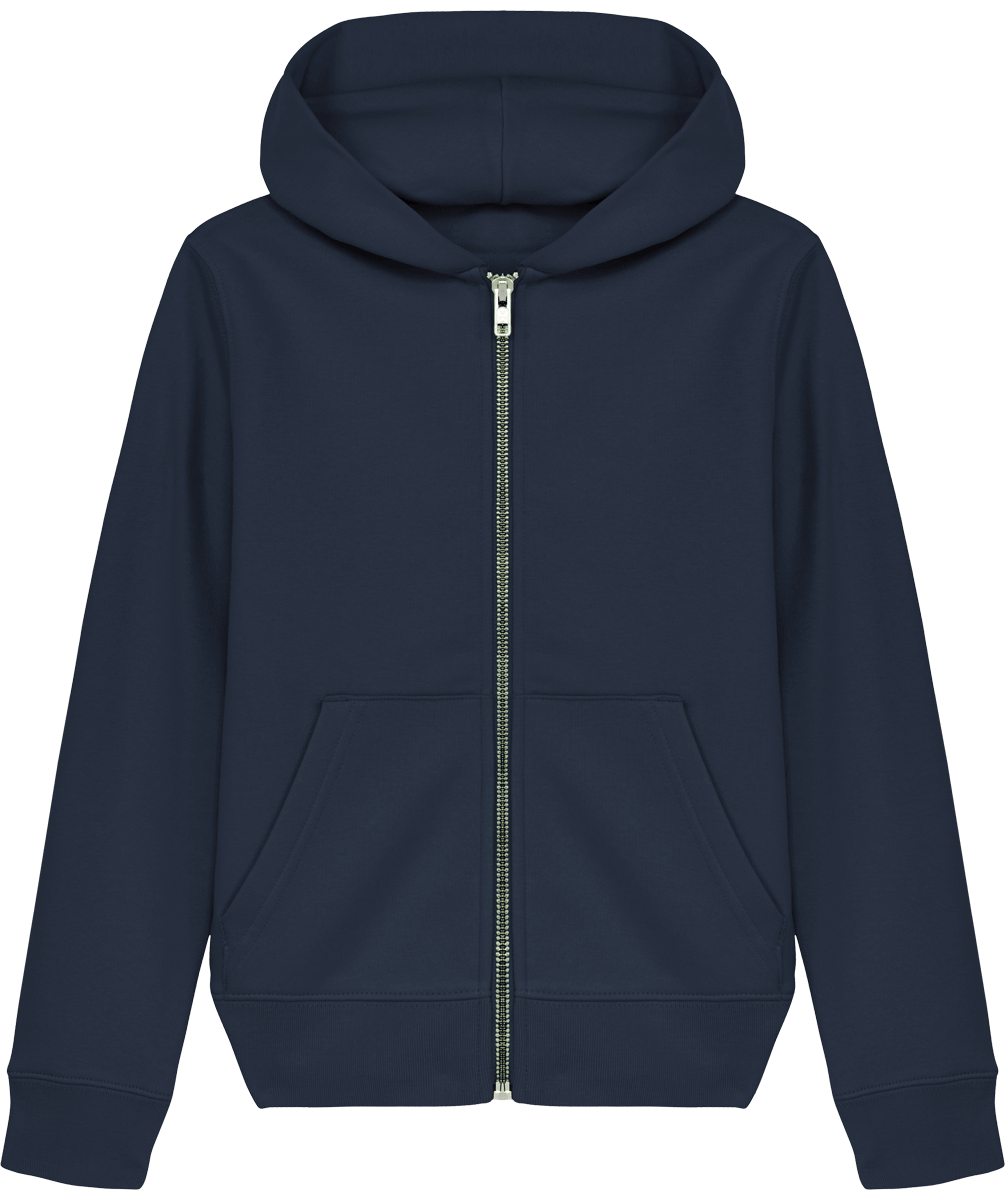 Sweat shirt zippe enfant stanley mini runner face French Navy