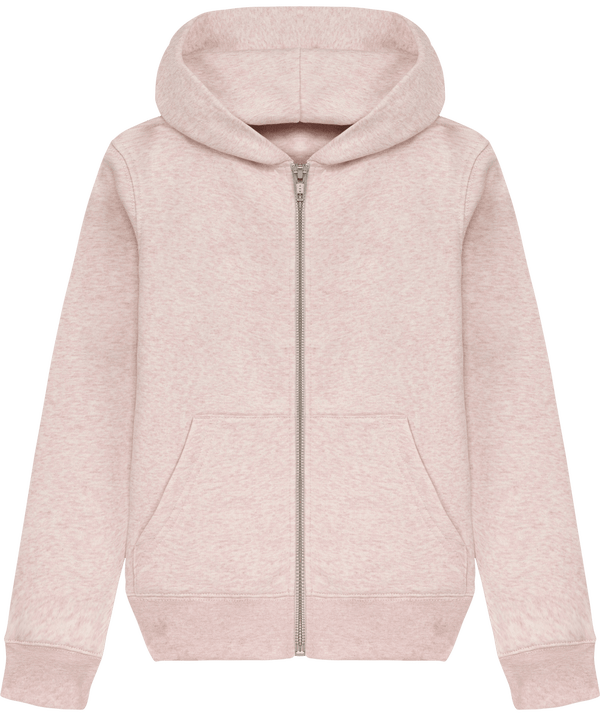 Sweat shirt zippe enfant stanley mini runner face Cream Heather Pink