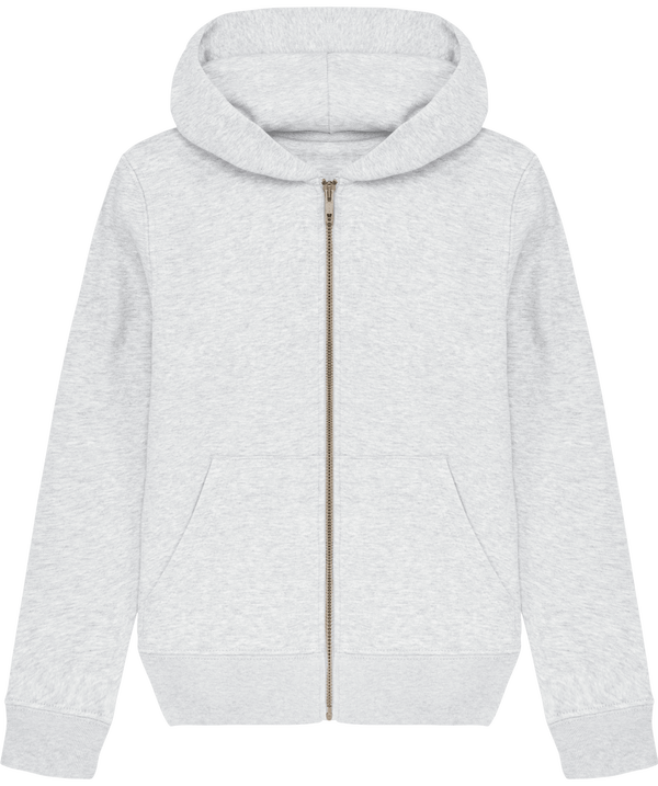 Sweat shirt zippe enfant stanley mini runner face Heather Ash
