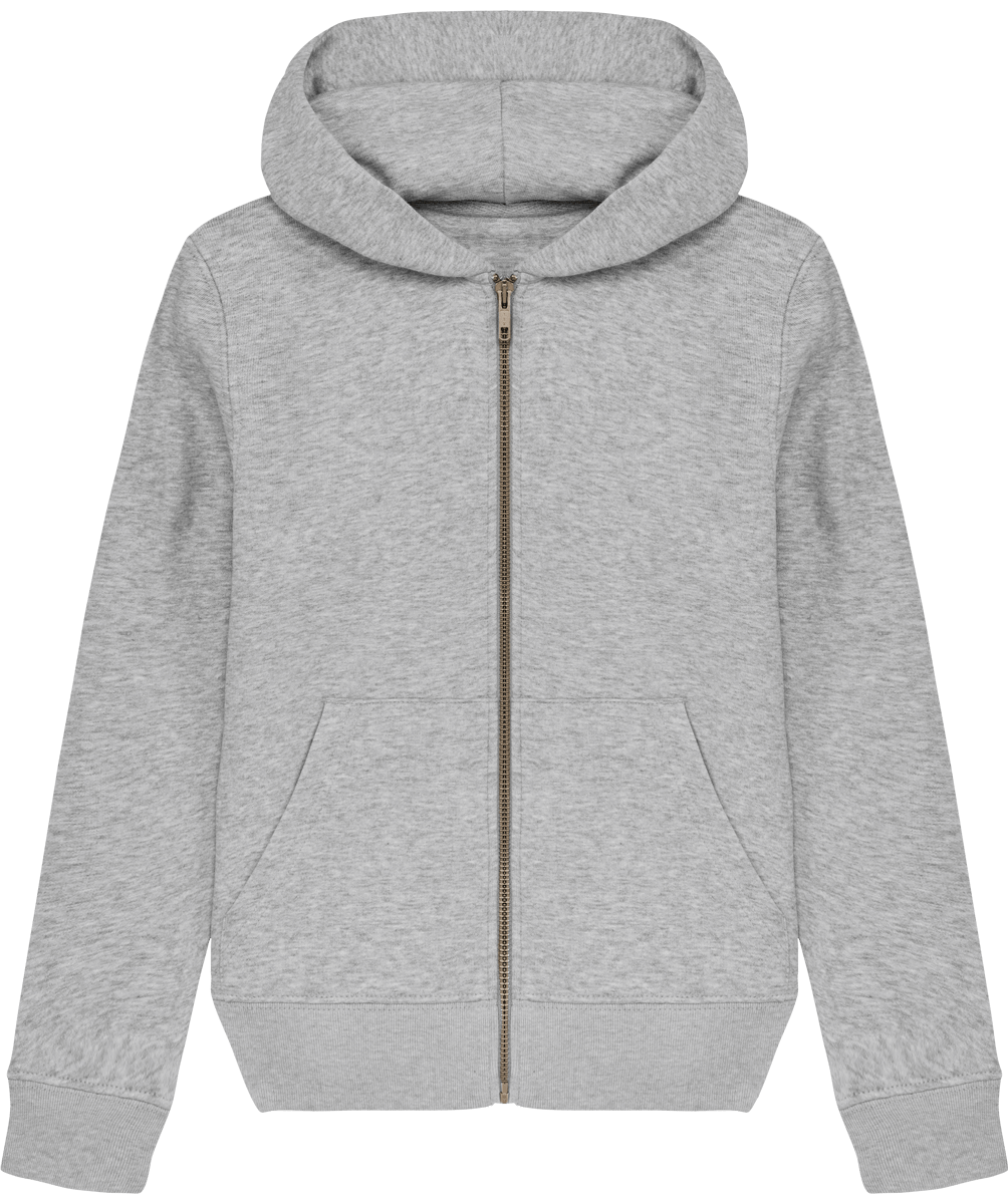 Sweat shirt zippe enfant stanley mini runner face Heather Grey