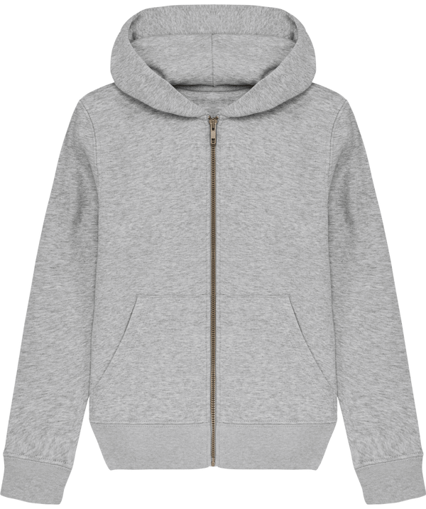 Sweat shirt zippe enfant stanley mini runner face Heather Grey