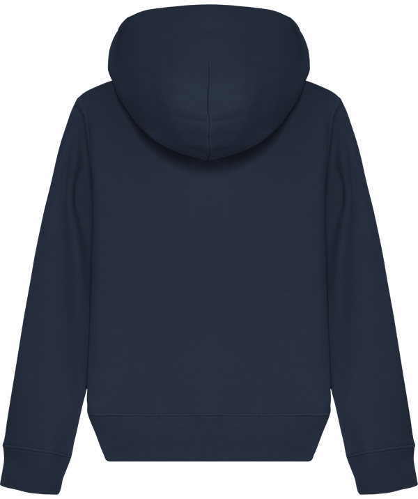 Sweat shirt zippe enfant stanley mini runner dos French Navy