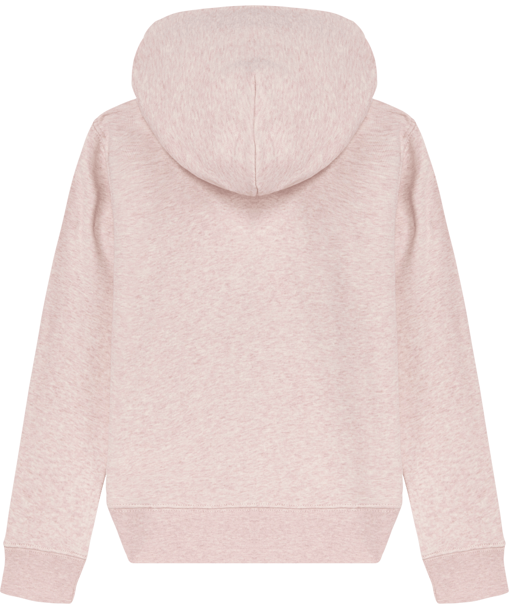 Sweat shirt zippe enfant stanley mini runner dos Cream Heather Pink