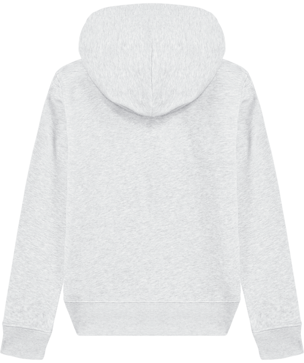 Sweat shirt zippe enfant stanley mini runner dos Heather Ash