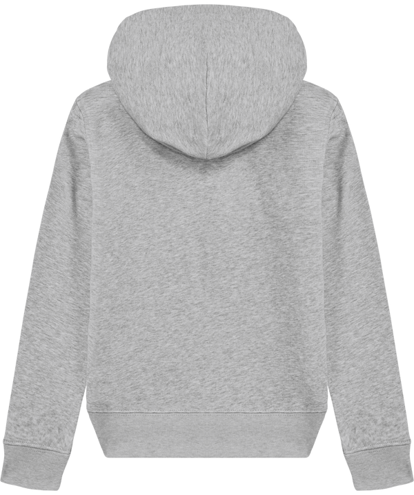 Sweat shirt zippe enfant stanley mini runner dos Heather Grey