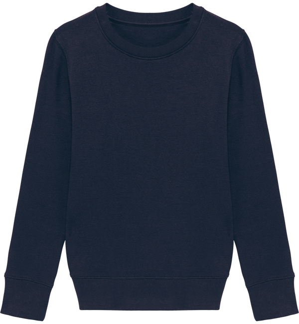 Sweat col rond enfant 300 gr mini changer face French Navy