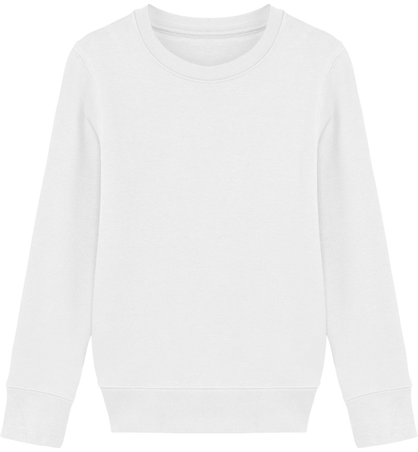 Sweat col rond enfant 300 gr mini changer face White