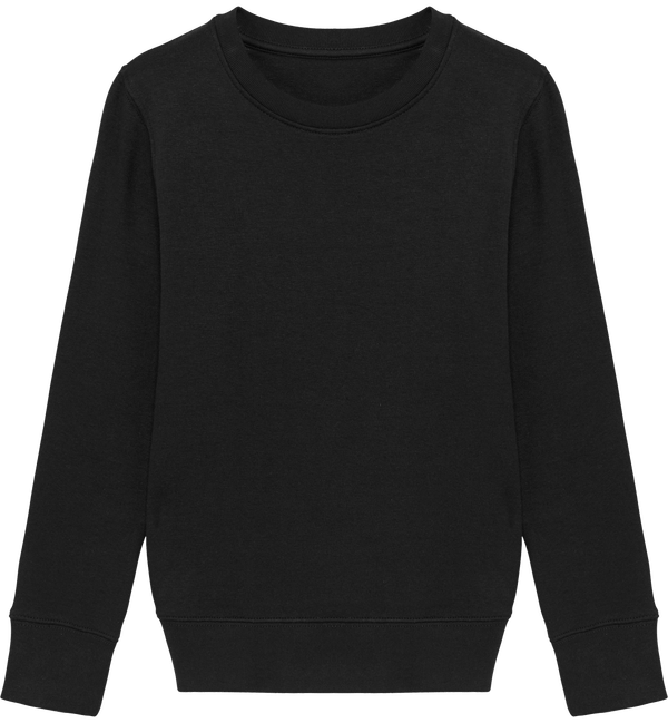 Sweat col rond enfant 300 gr mini changer face Black