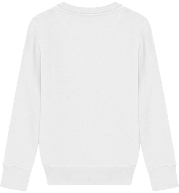 Sweat col rond enfant 300 gr mini changer dos White