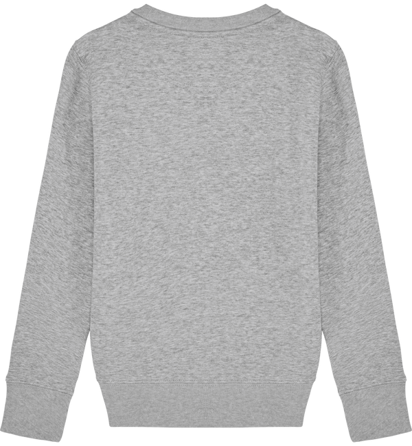 Sweat col rond enfant 300 gr mini changer dos Heather Grey