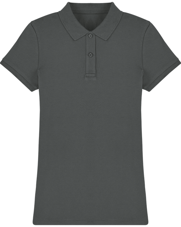 Polo femme bio stella devoter face Anthracite