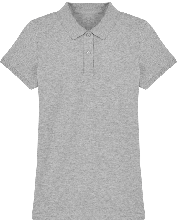 Polo femme bio stella devoter face Heather Grey