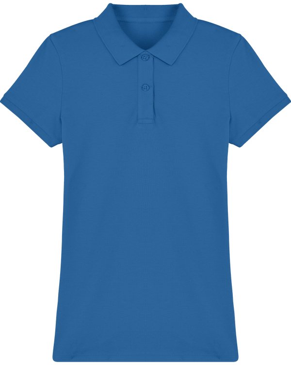 Polo femme bio stella devoter face Royal Blue