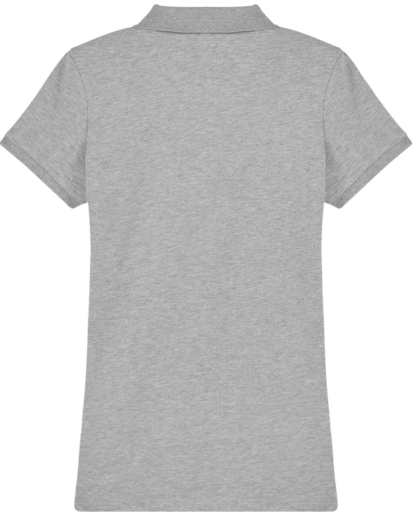Polo femme bio stella devoter dos Heather Grey