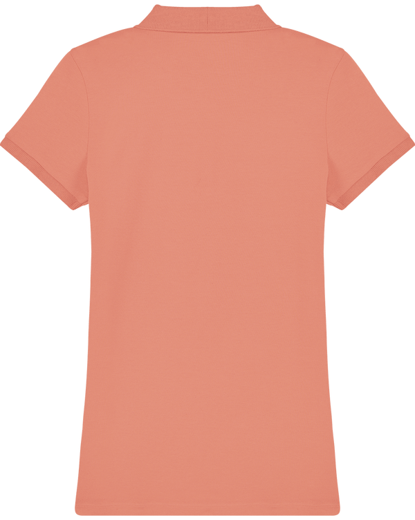 Polo femme bio stella devoter dos Sunset Orange