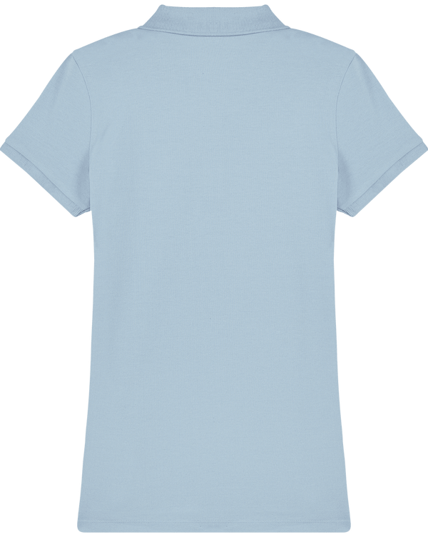 Polo femme bio stella devoter dos Sky blue