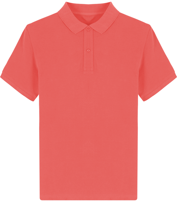 Polo homme bio stanley dedicator face Coral Wave