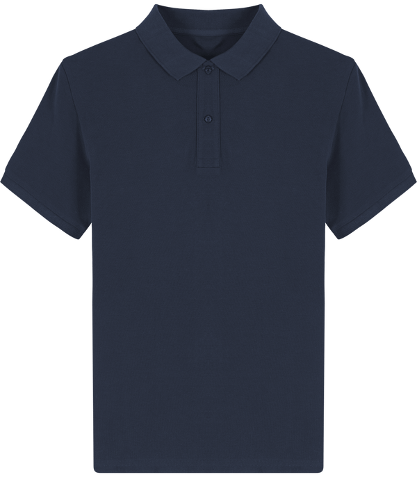 Polo homme bio stanley dedicator face French Navy