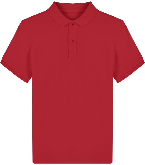 Polo homme bio stanley dedicator face Red