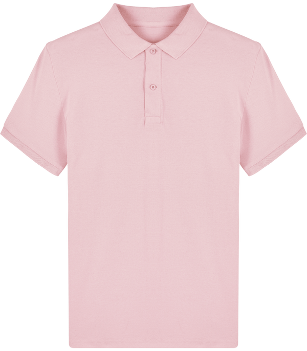 Polo homme bio stanley dedicator face Cotton Pink