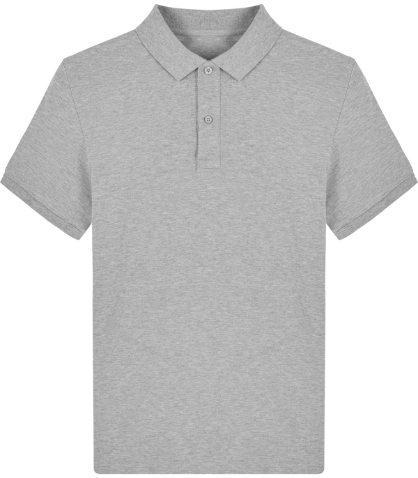 Polo homme bio stanley dedicator face Heather Grey